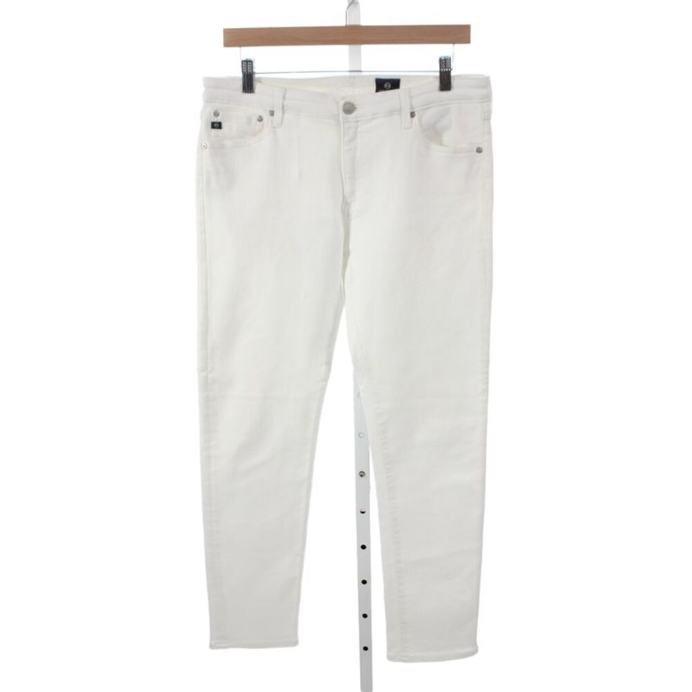 AG Adriano Goldschmied Womens Ankle Skinny Jeans White Size 31